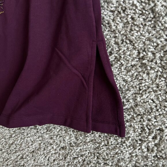 Susan Graver Artisan Small Long Sleeve V-Neck Shirt Beaded Geometric Design - Picture 5 of 10